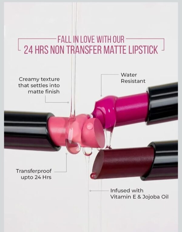 24 Hrs Non Transfer Matte Lipstick